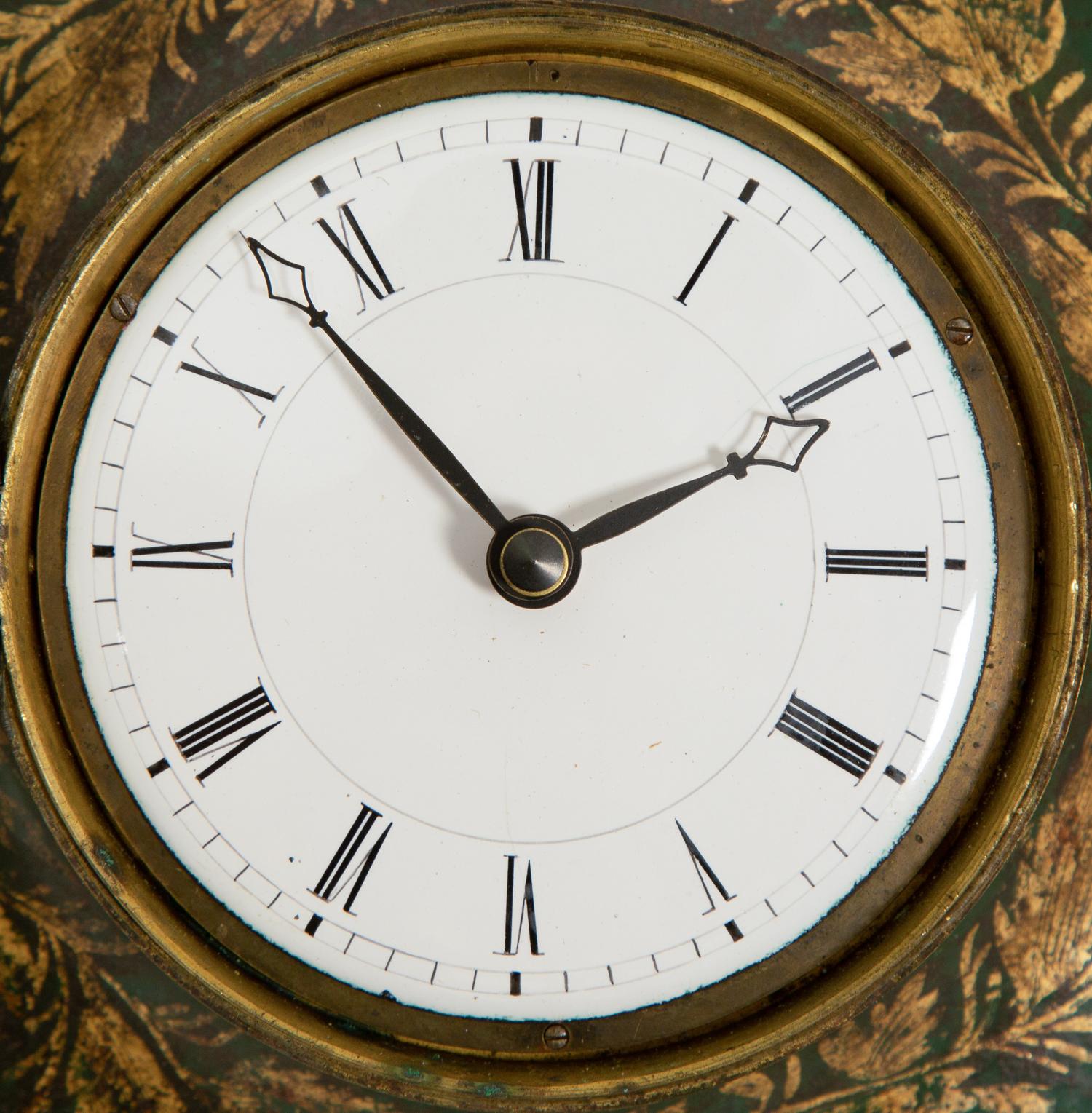 A French Tôle Peinte Wall Clock