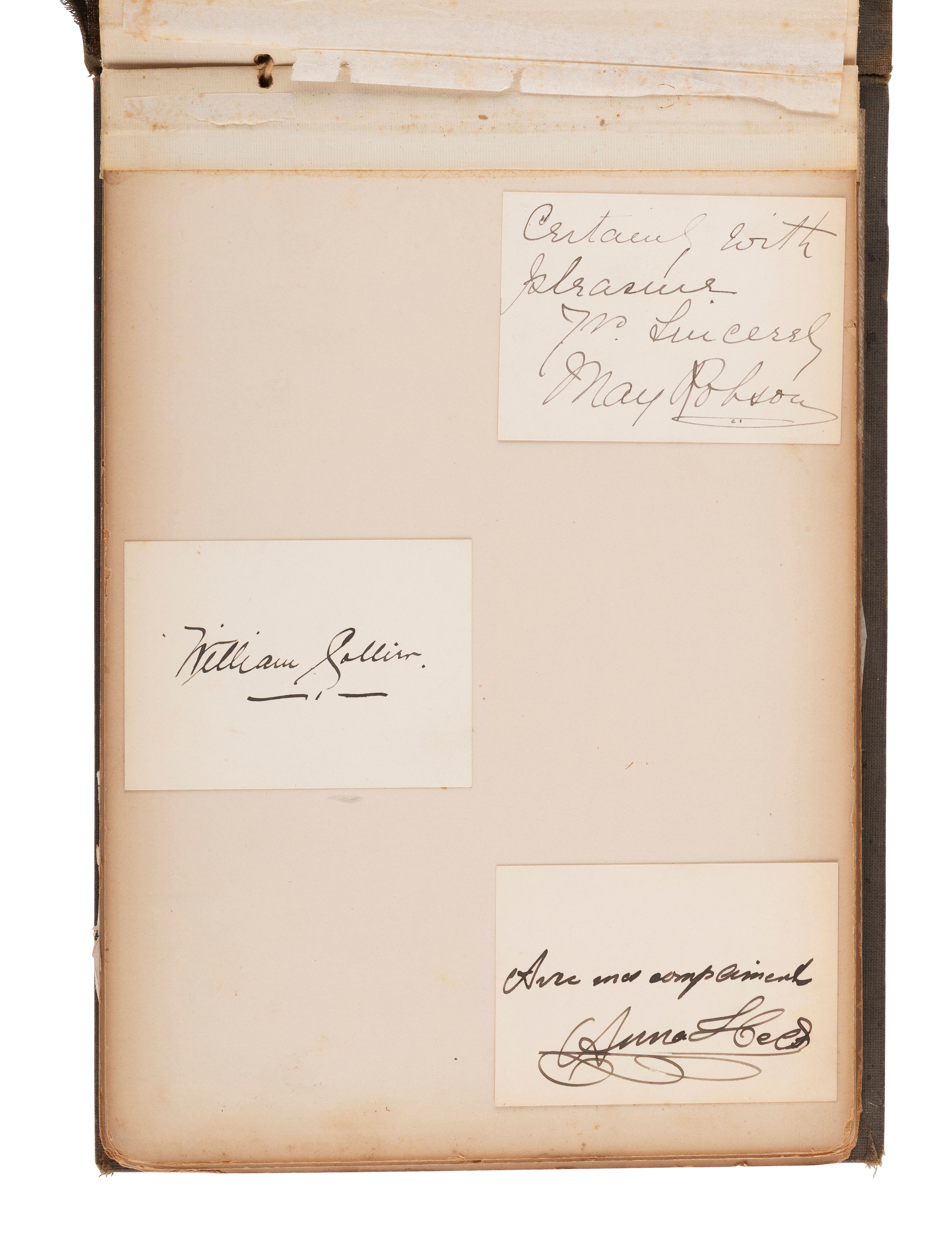 [ENTERTAINMENT]. Early 20th-century autograph album of performers & other notables, incl. SOUSA.