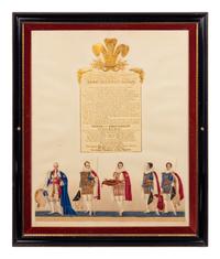 Nine Engravings Depicting the Coronation of George IV