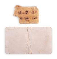 Civil War hardtack with period tag identifying it as a piece brought home by a soldier and shared with other "old soldiers."