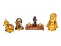 Four Continental Inkwells