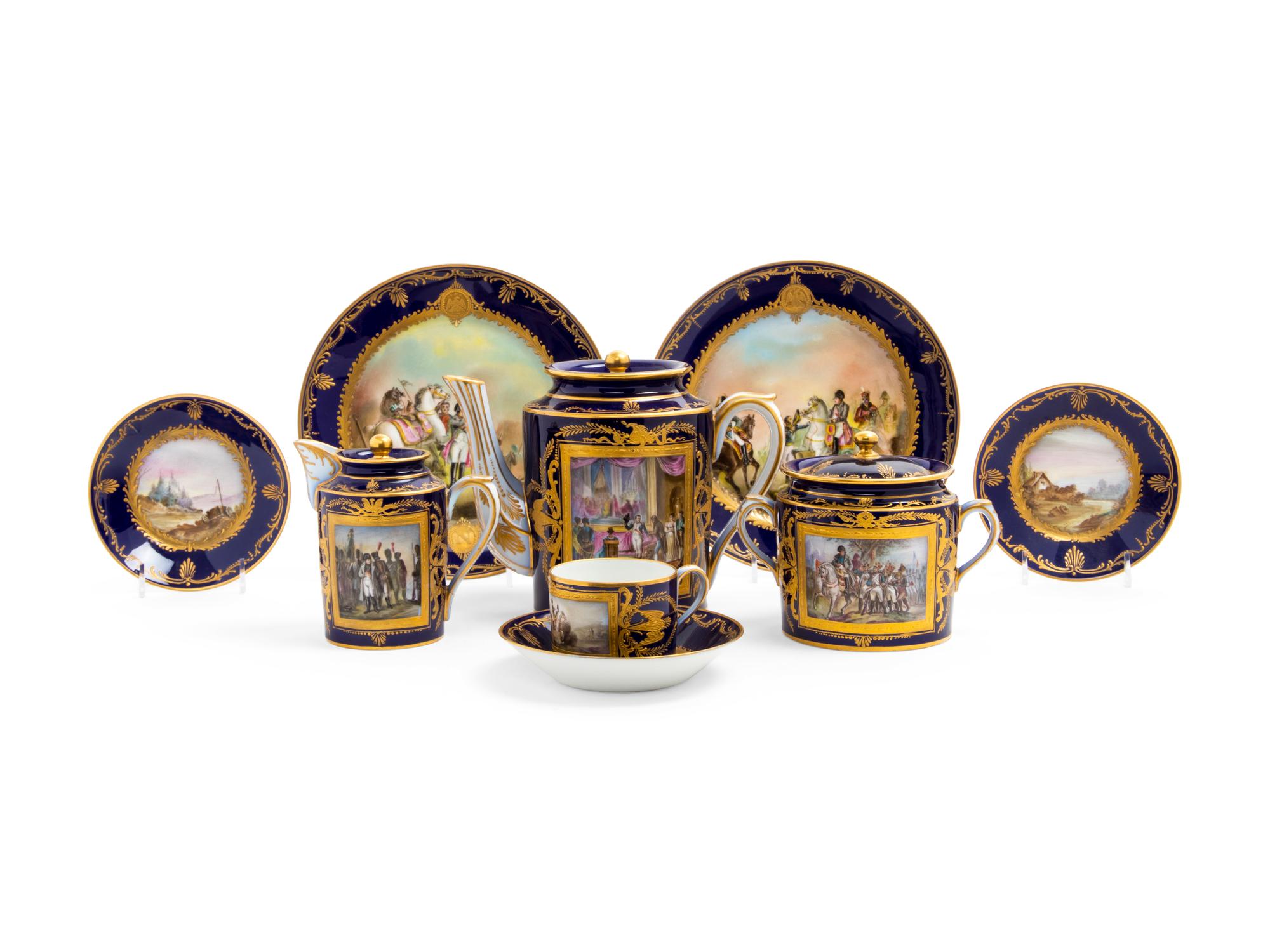 A Sèvres Style Napoleonic Luncheon Service