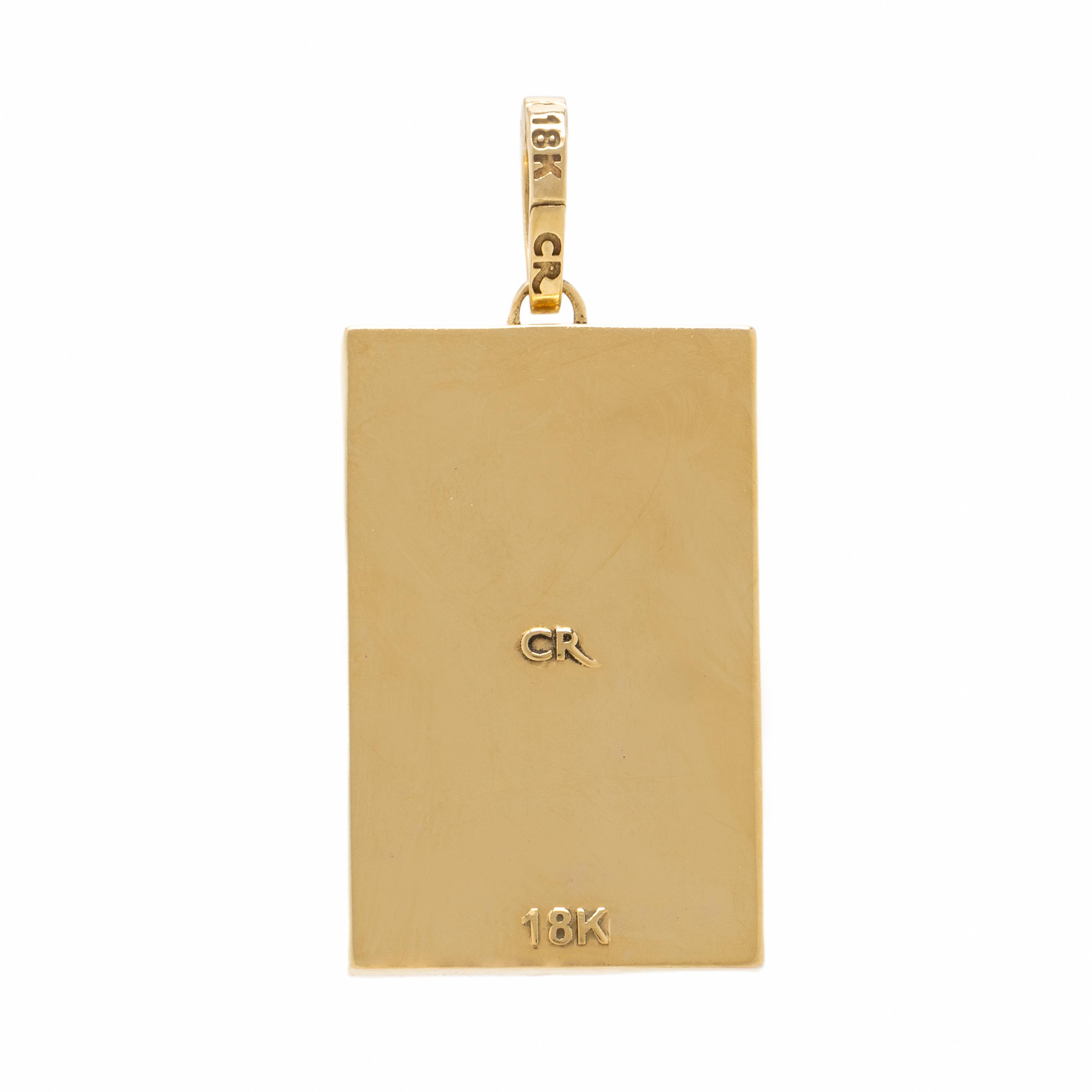 Carolyn Rodney, 'Labyrinth Puzzle', Yellow Gold, Diamond, and Ruby Pendant
