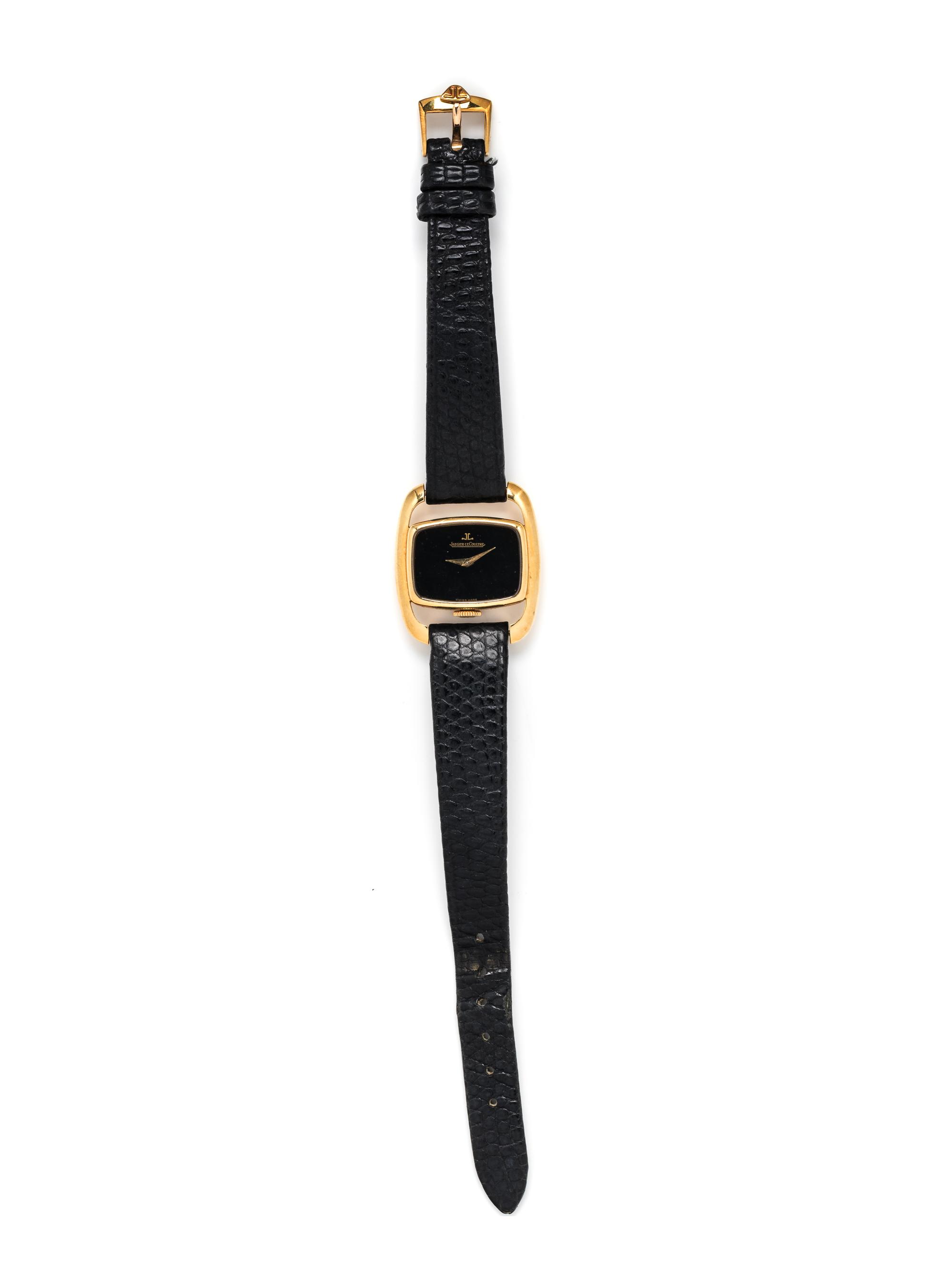 JAEGER-LeCOULTRE, 18K YELLOW GOLD WRISTWATCH