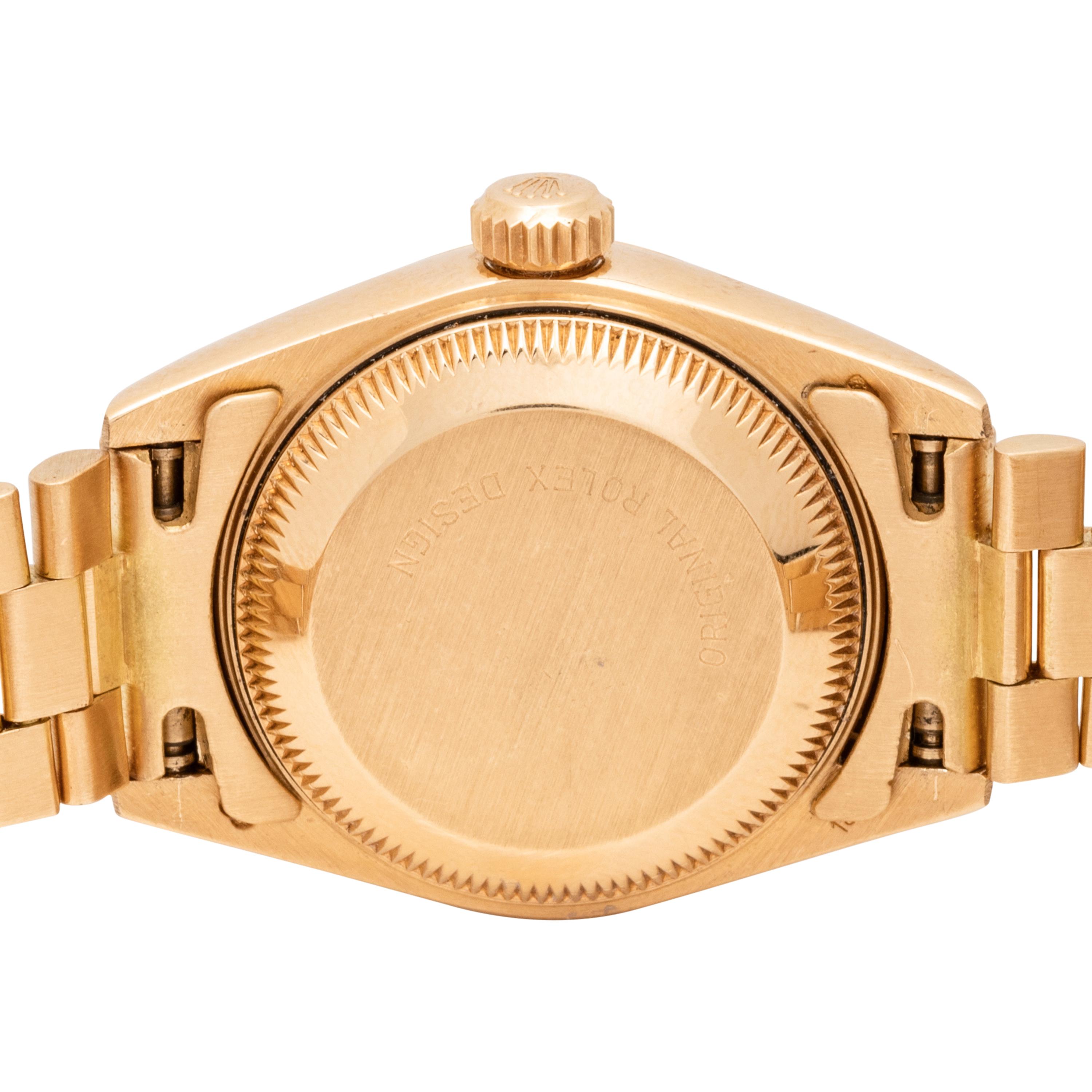 ROLEX, REF. 69178 18K YELLOW GOLD 'LADY DATEJUST' WATCH