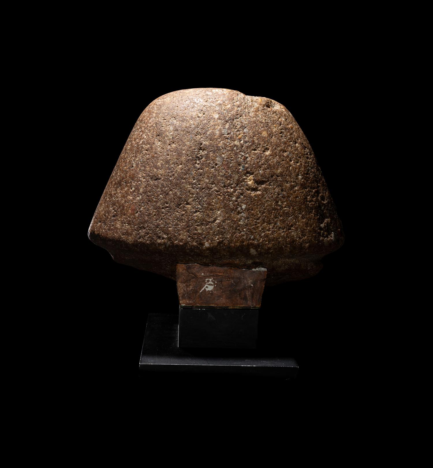 An Egyptian Granite Head of a Scribe