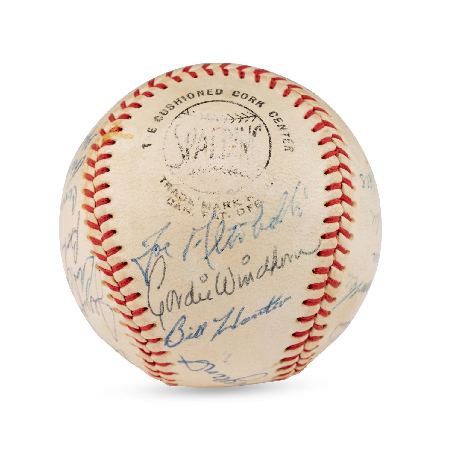 A 1960 Montreal Royals Team Signed Autograph Baseball