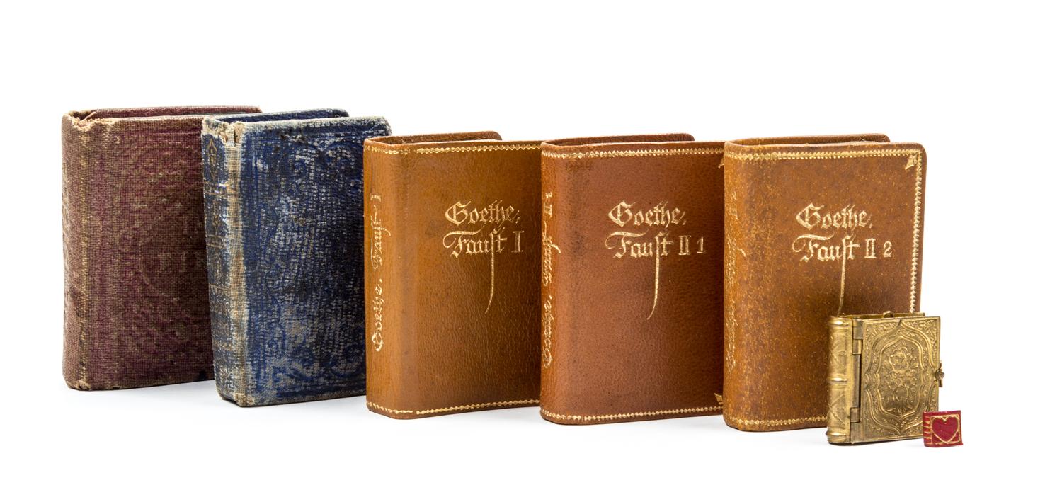 (MINIATURE BOOKS) A group of 7 miniature books.