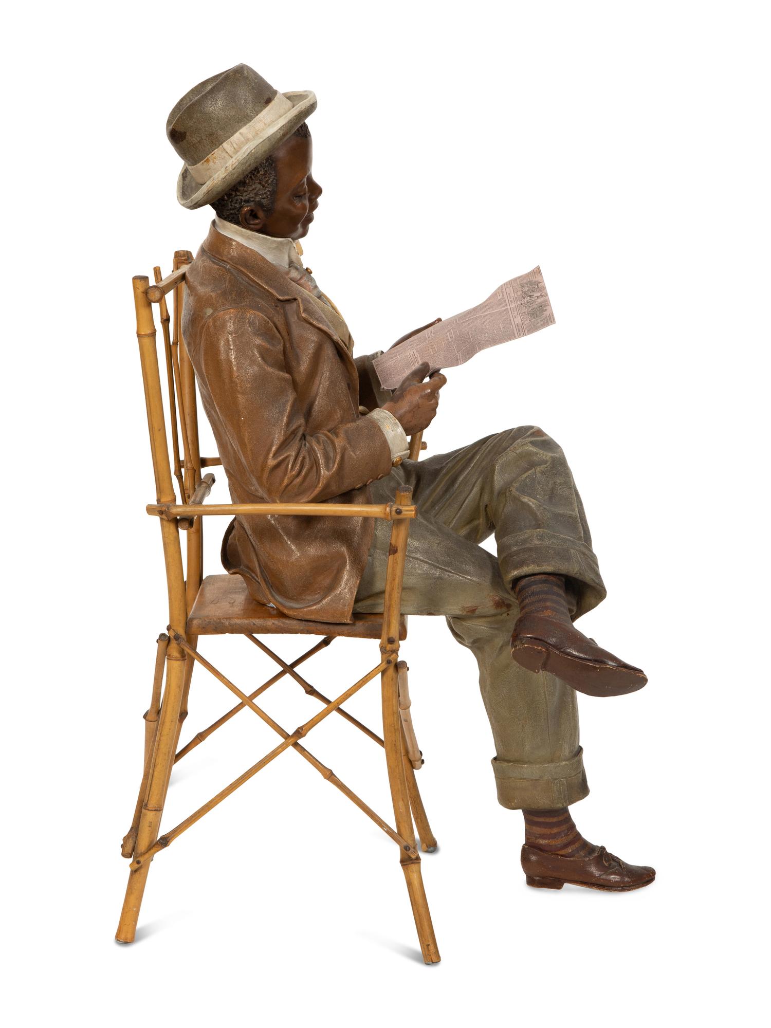 A Goldscheider Painted Terracotta Figure