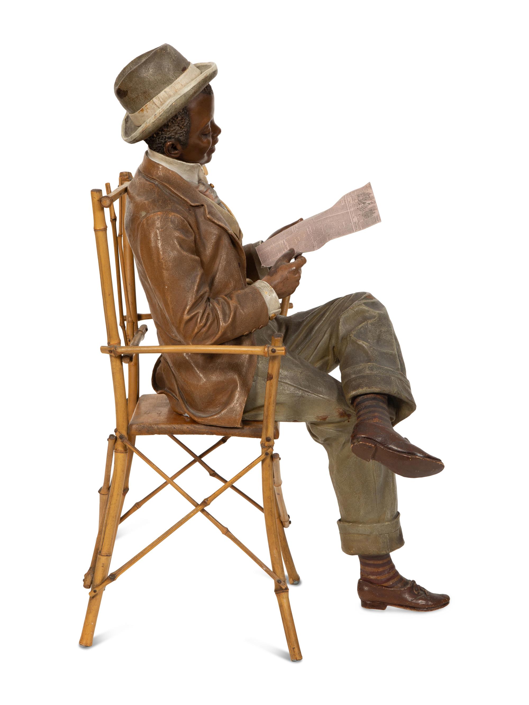 A Goldscheider Painted Terracotta Figure
