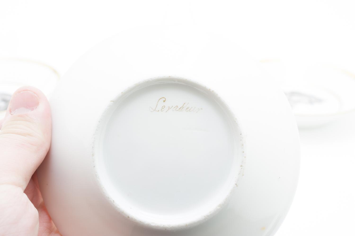 A Set of Five Russian Porcelain Cups and Six Saucers Diameter of saucer 5 inches. — GARDNER