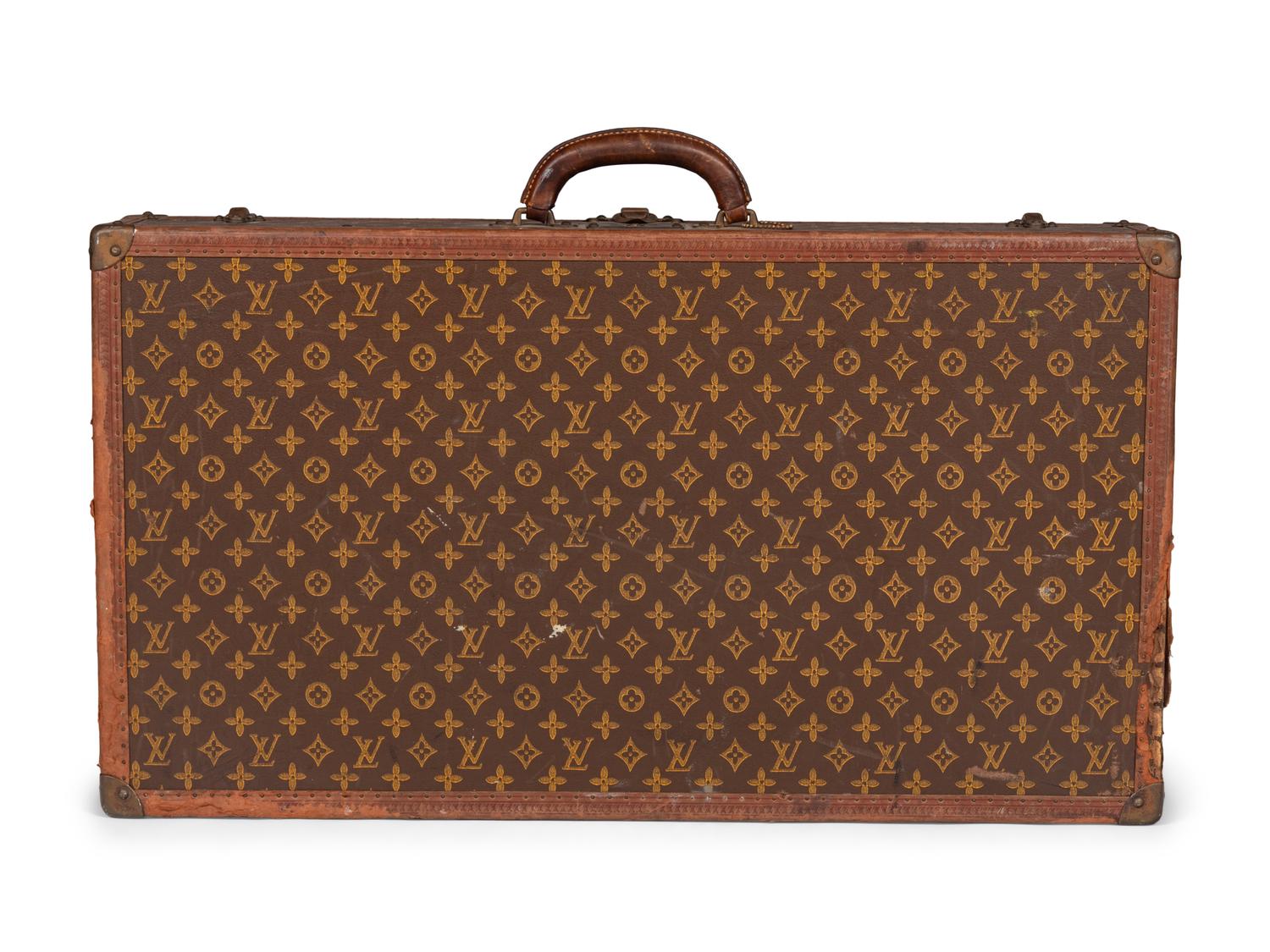 Louis Vuitton Stamped Monogram Alzer 80 Suitcase, 20th Century