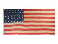 Collection of US Navy Rear Admiral Augustus Henry Kilty (1807-1879), incl. swords, dress uniform with accoutrements, and 34-star flag associated with the USS Mound City .