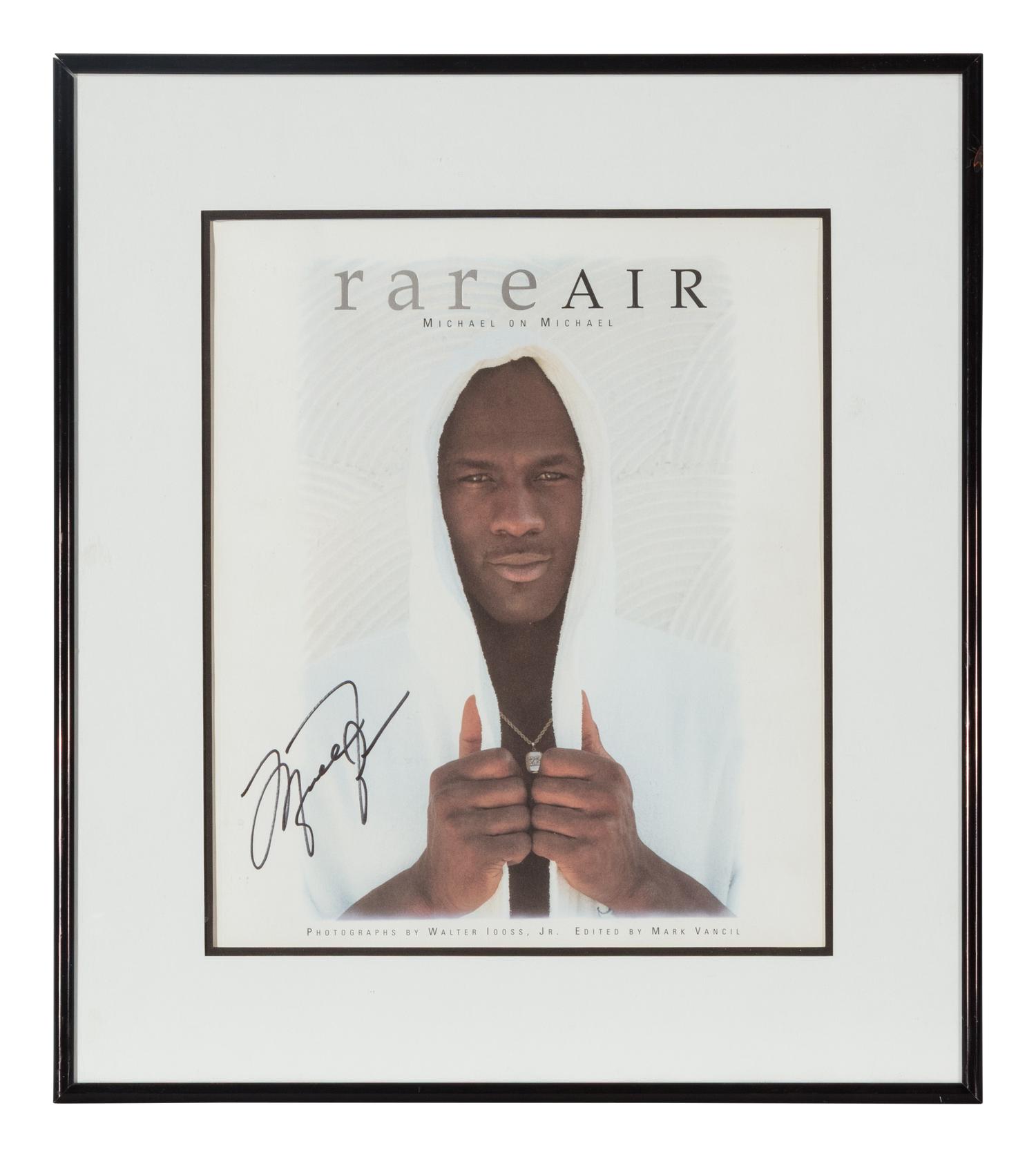 A Michael Jordan Signed Autograph Rare Air Book (Beckett Authentication Services Letter)
