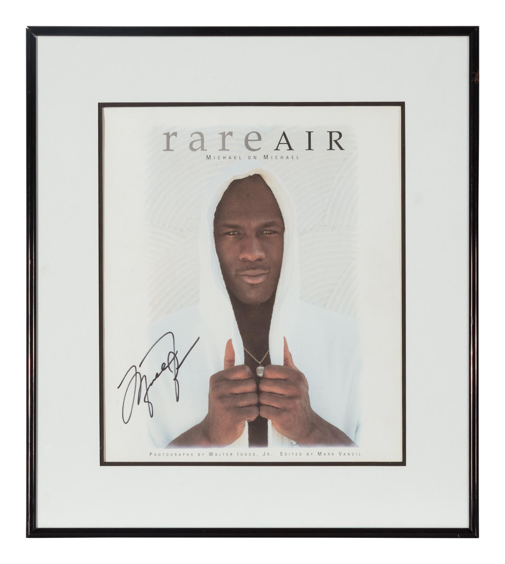 A Michael Jordan Signed Autograph Rare Air Book (Beckett Authentication Services Letter)