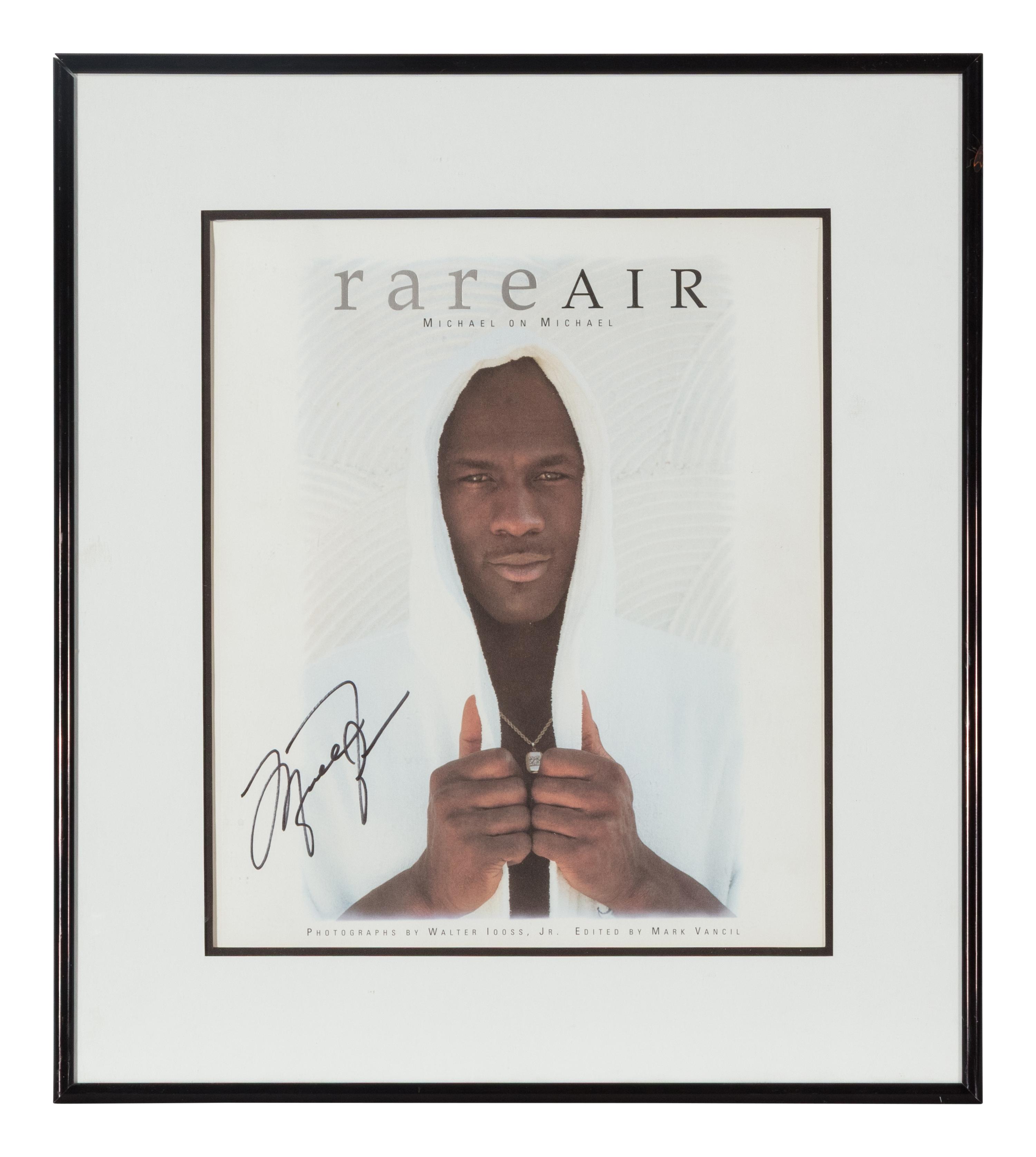 A Michael Jordan Signed Autograph Rare Air Book (Beckett Authentication Services Letter)
