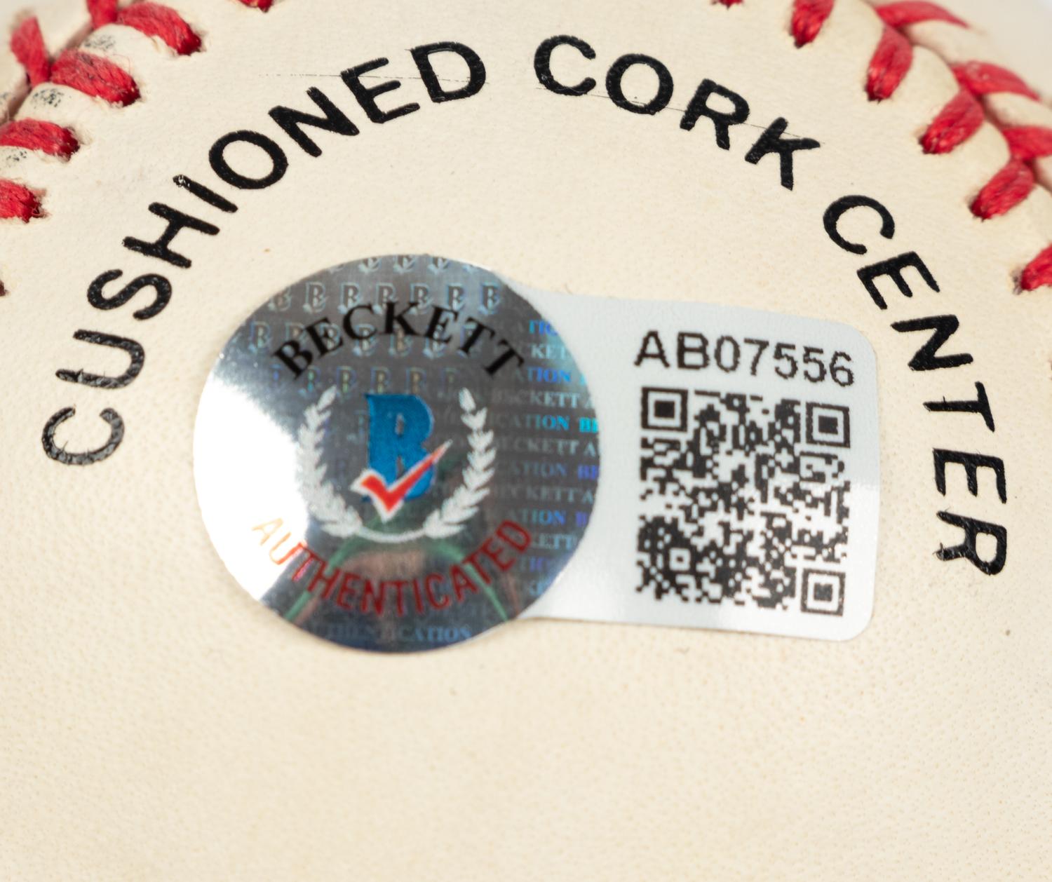 A Hank Aaron Signed Autograph Baseball (Beckett Authentication Services BAS Certified),