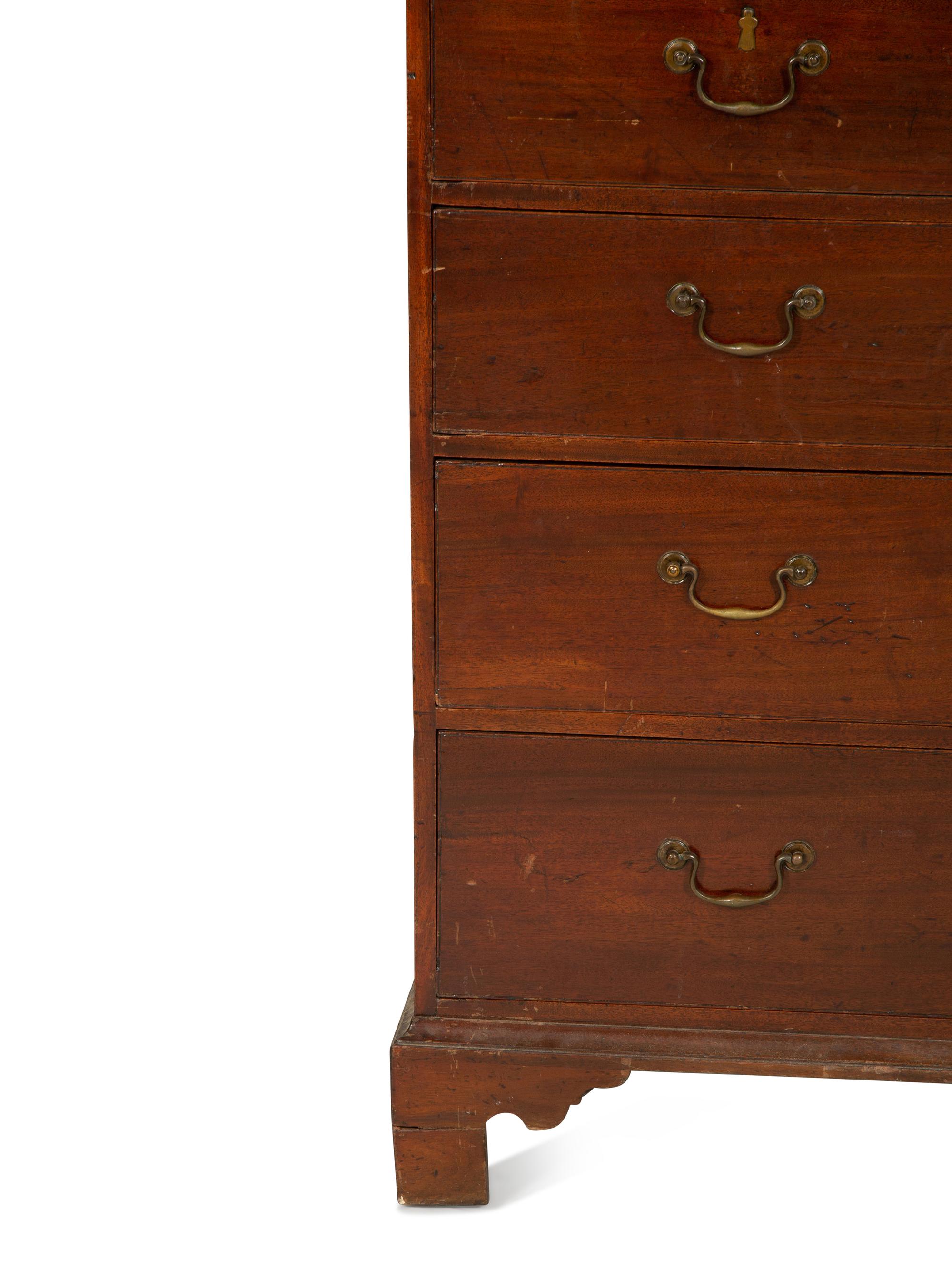 A George III Style Mahogany Linen Press