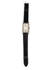 TIFFANY & CO., STAINLESS STEEL 'GALLERY' WRISTWATCH