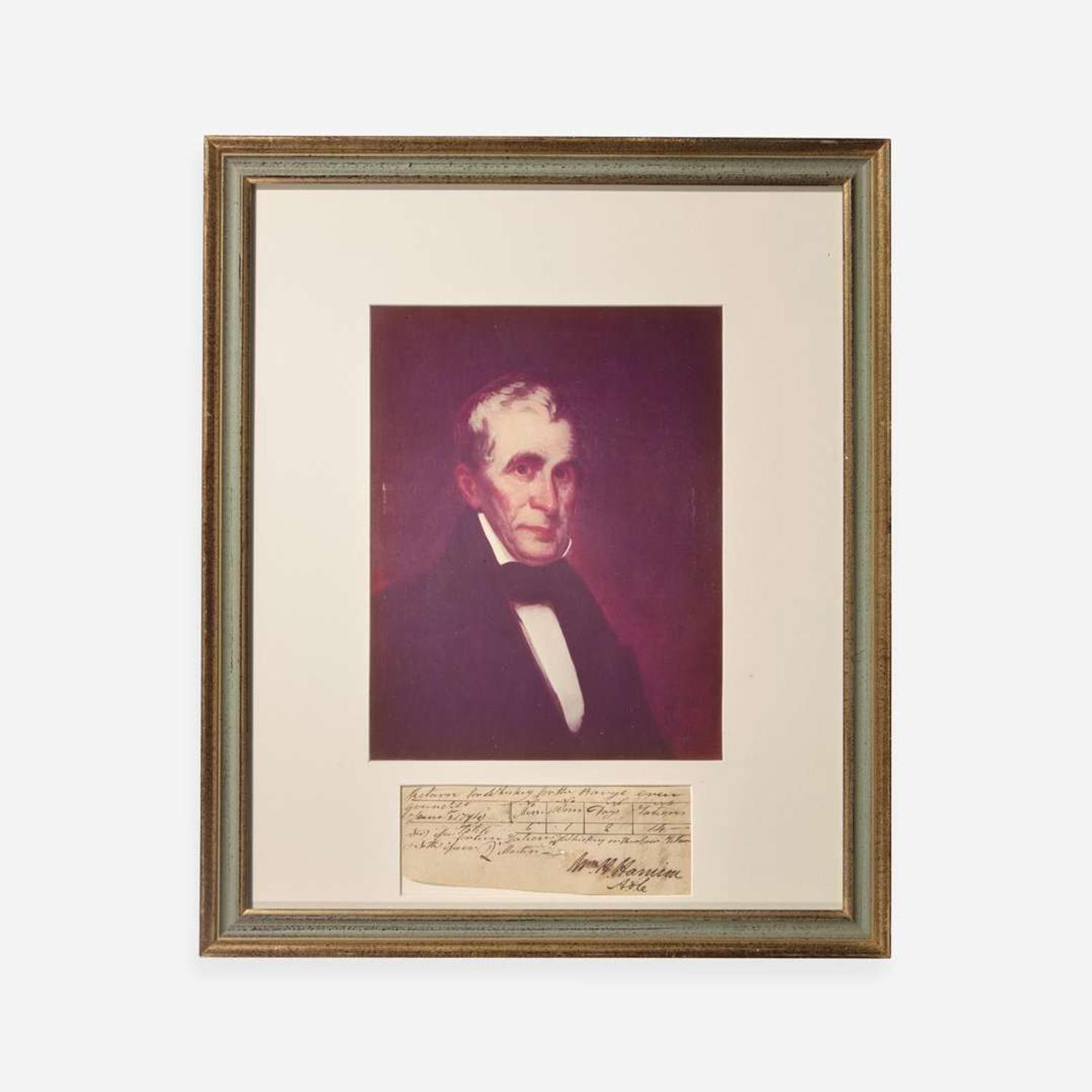 [Presidential] Harrison, William Henry Manuscript Document, signed