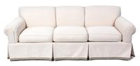 A Contemporary Upholstered Three-Seat Sofa Height 32 x length 83 inches. — 20TH CENTURY