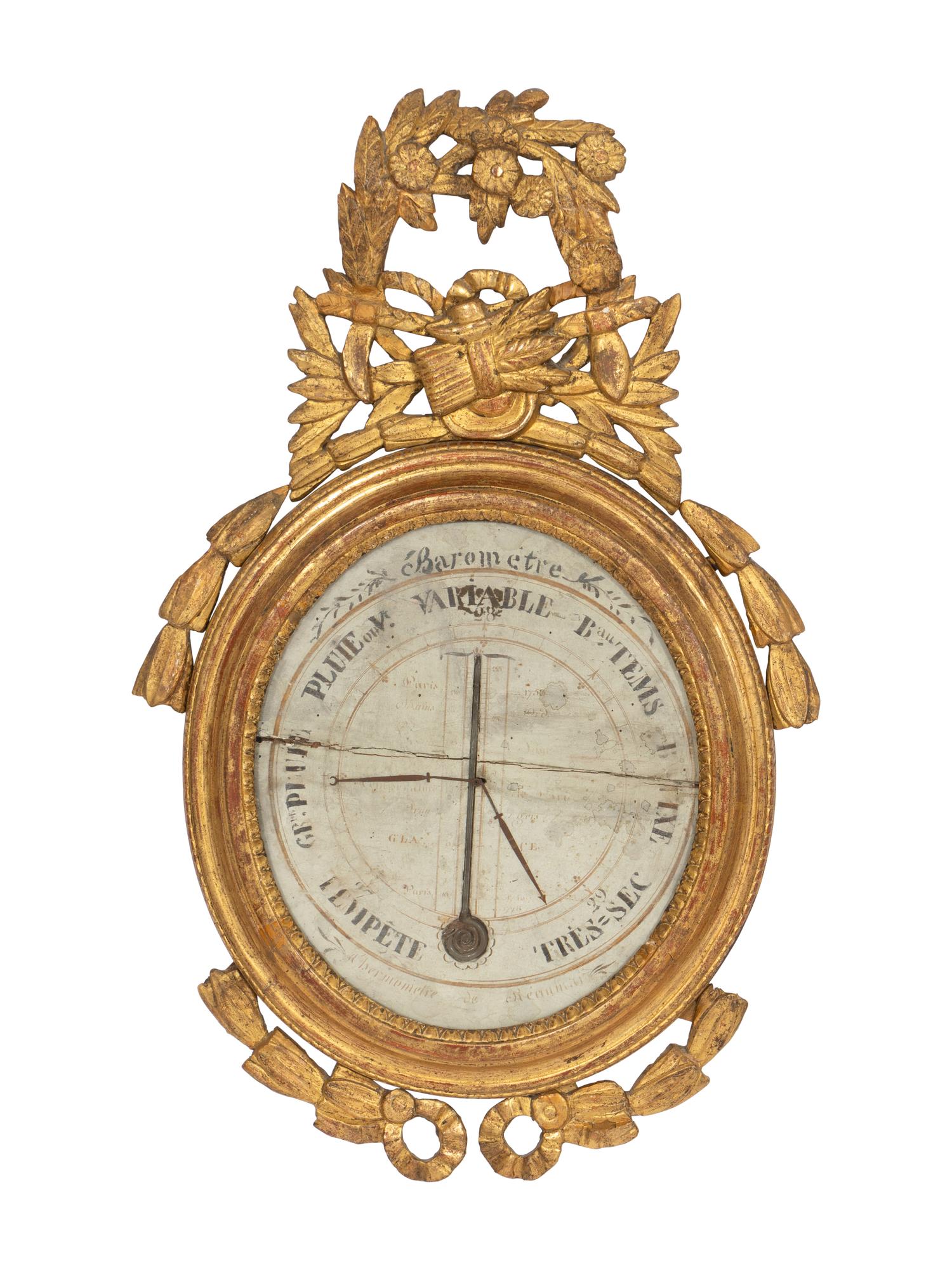 A French Giltwood Barometer
