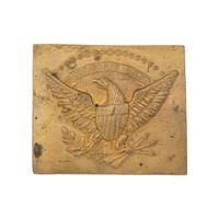Die Stamped US Military Eagle Belt Plate ca.1814-1830 Campbell & Howell #183