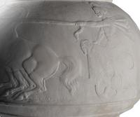 An Italian Carved Alabaster Floor Lamp