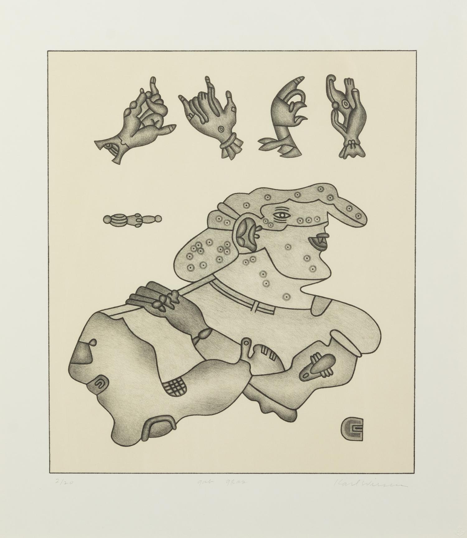 Karl Wirsum, (American, b. 1939), Gab Grab, 2011