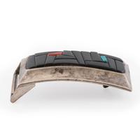 Silver and Mosaic Inlay Belt Buckle