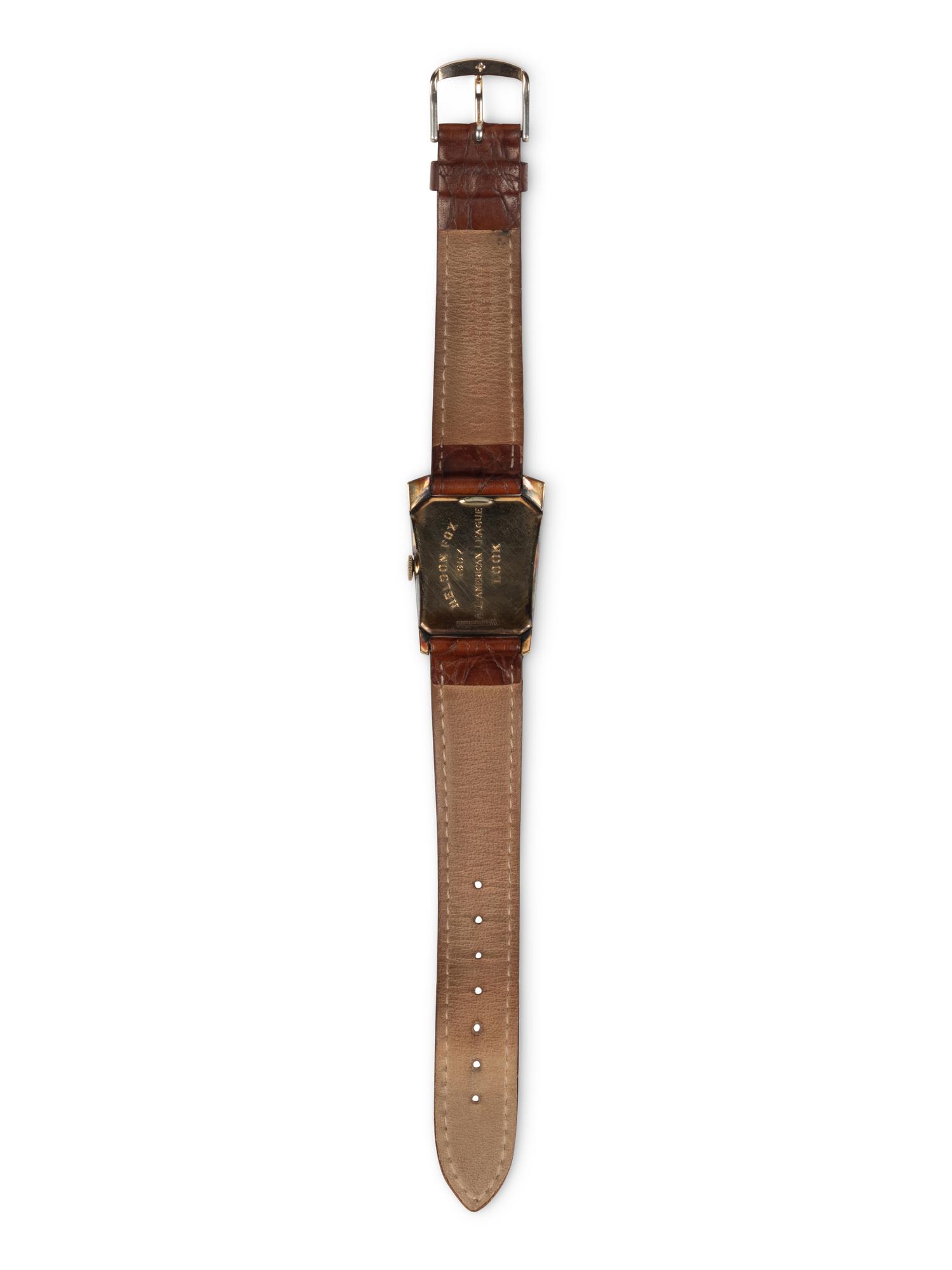 Nellie Fox's Personally Owned 1957 American League All Star Watch (Fox Wife Letter)