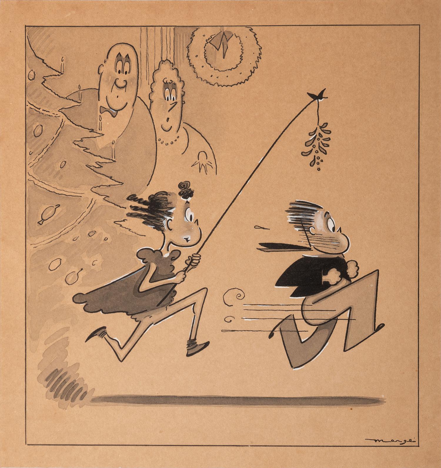 BUELL, Marge (1904-1993). Little Lulu, The Saturday Evening Post cartoon . Ca 1940s.