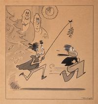 BUELL, Marge (1904-1993). Little Lulu, The Saturday Evening Post cartoon . Ca 1940s.