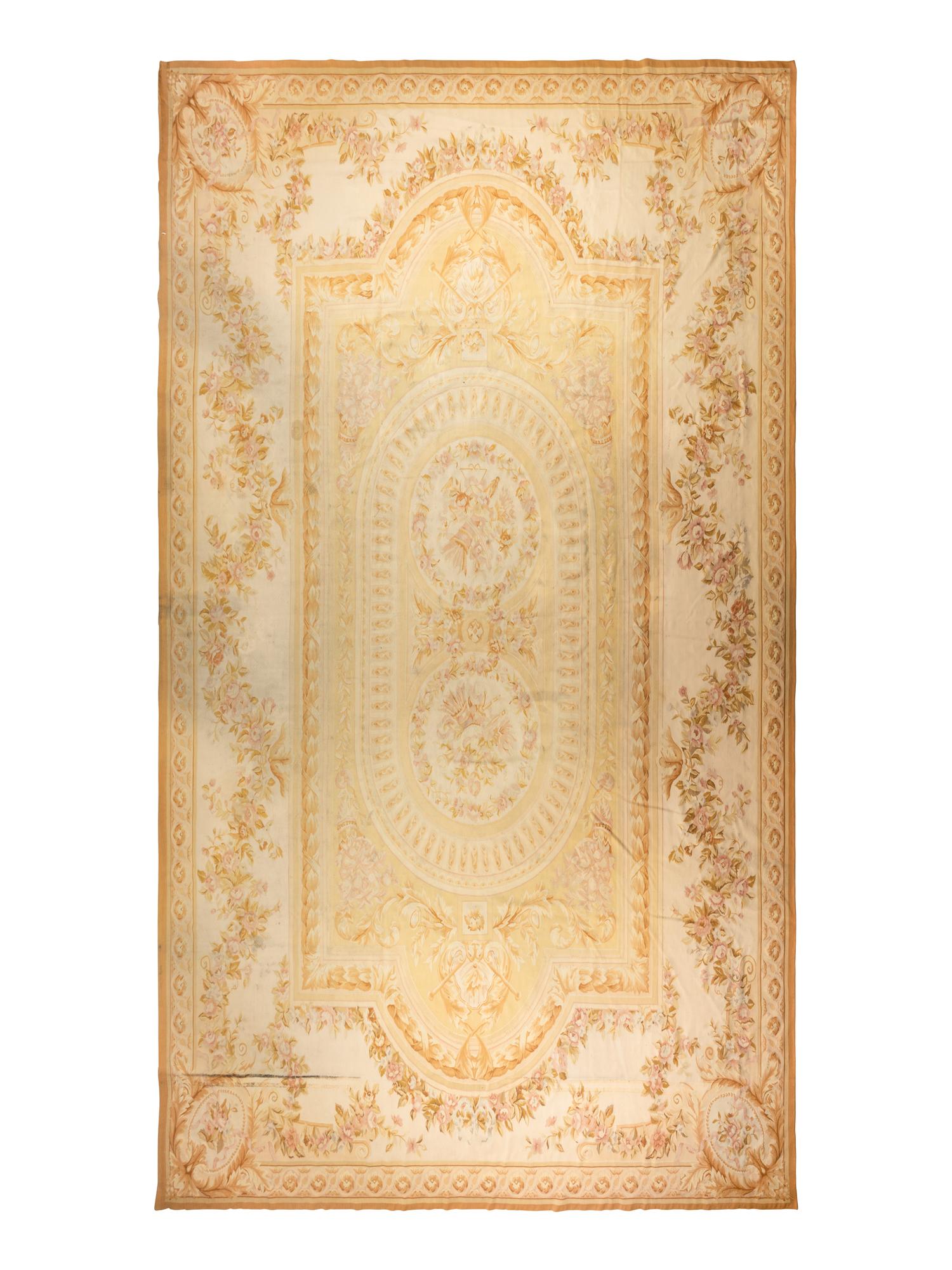An Aubusson Style Wool Rug