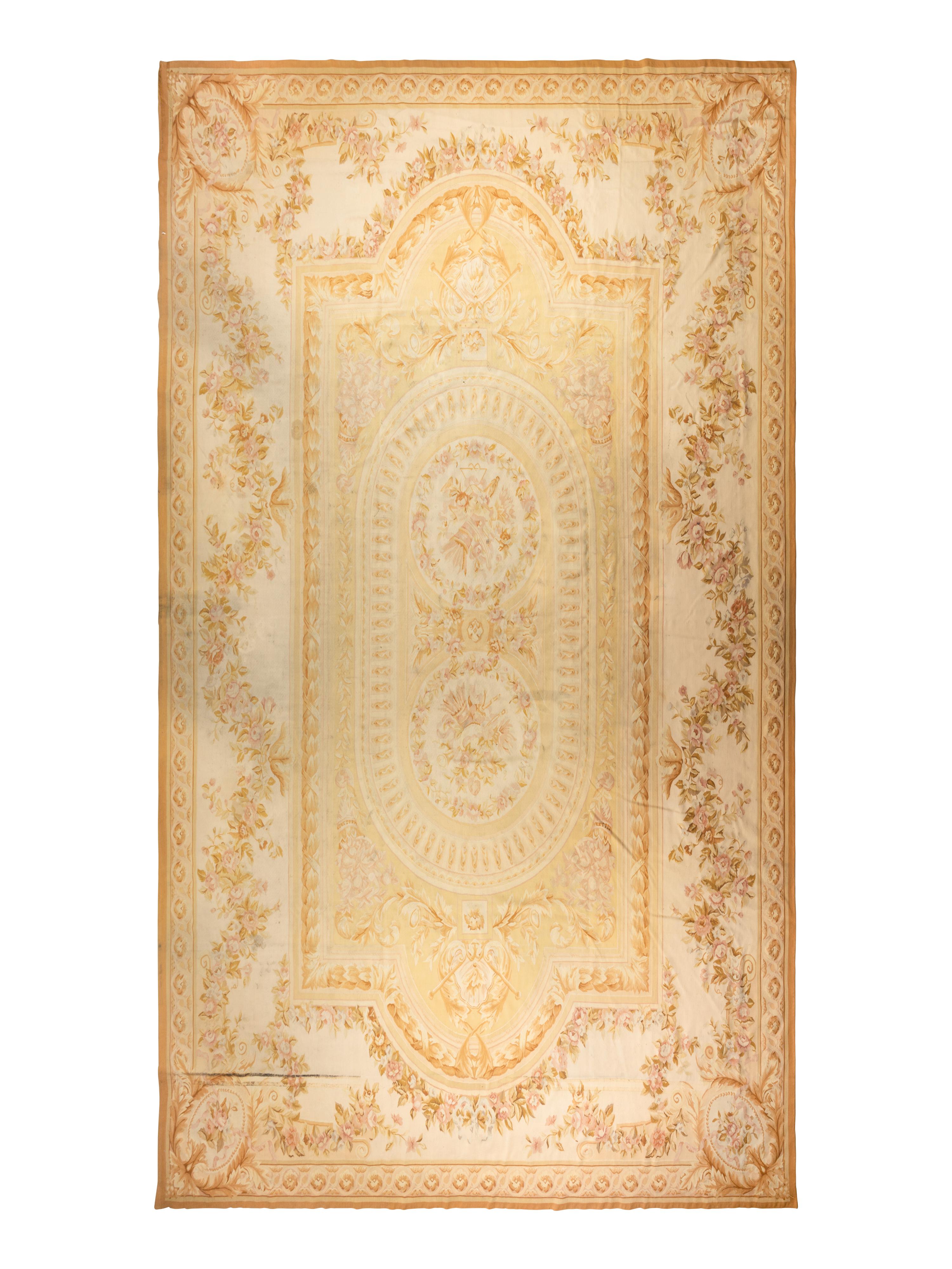 An Aubusson Style Wool Rug