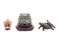 A Group of Chinese and Japanese Incense Burners