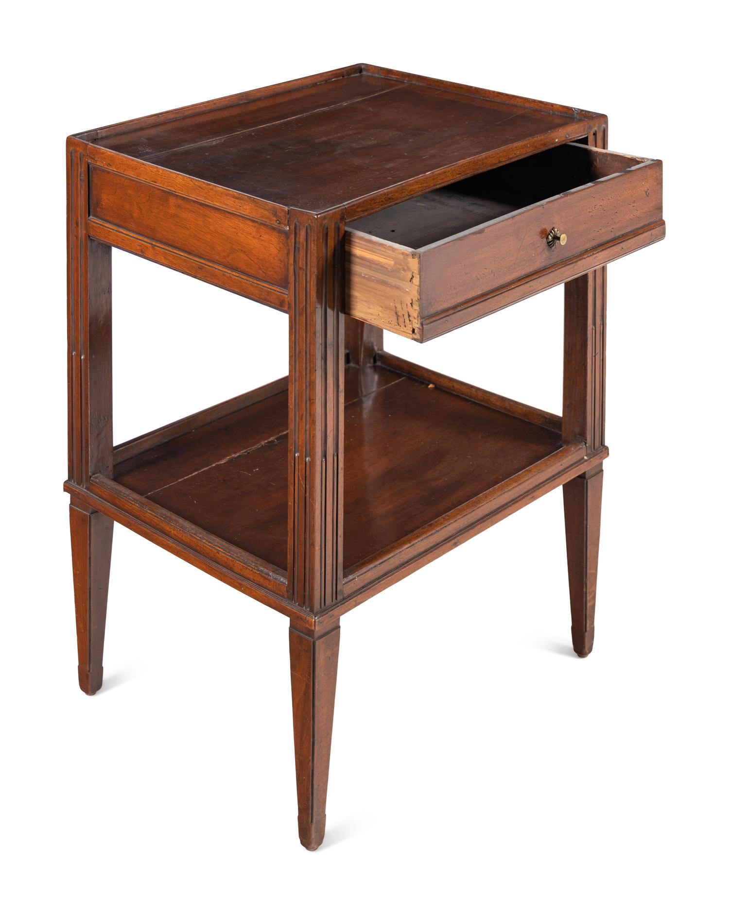 A Directoire Mahogany Side Table