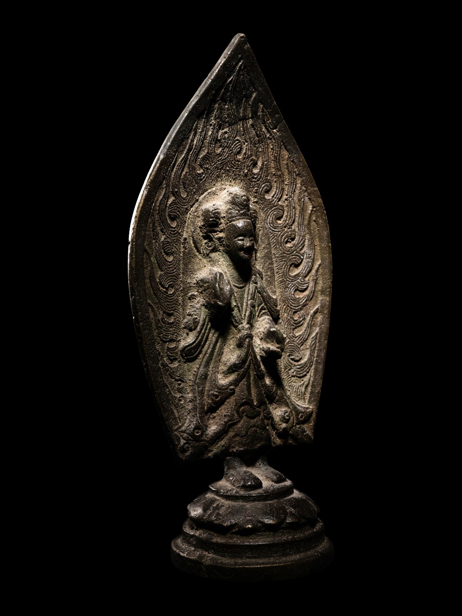 A Bronze Votive Figure of Buddha