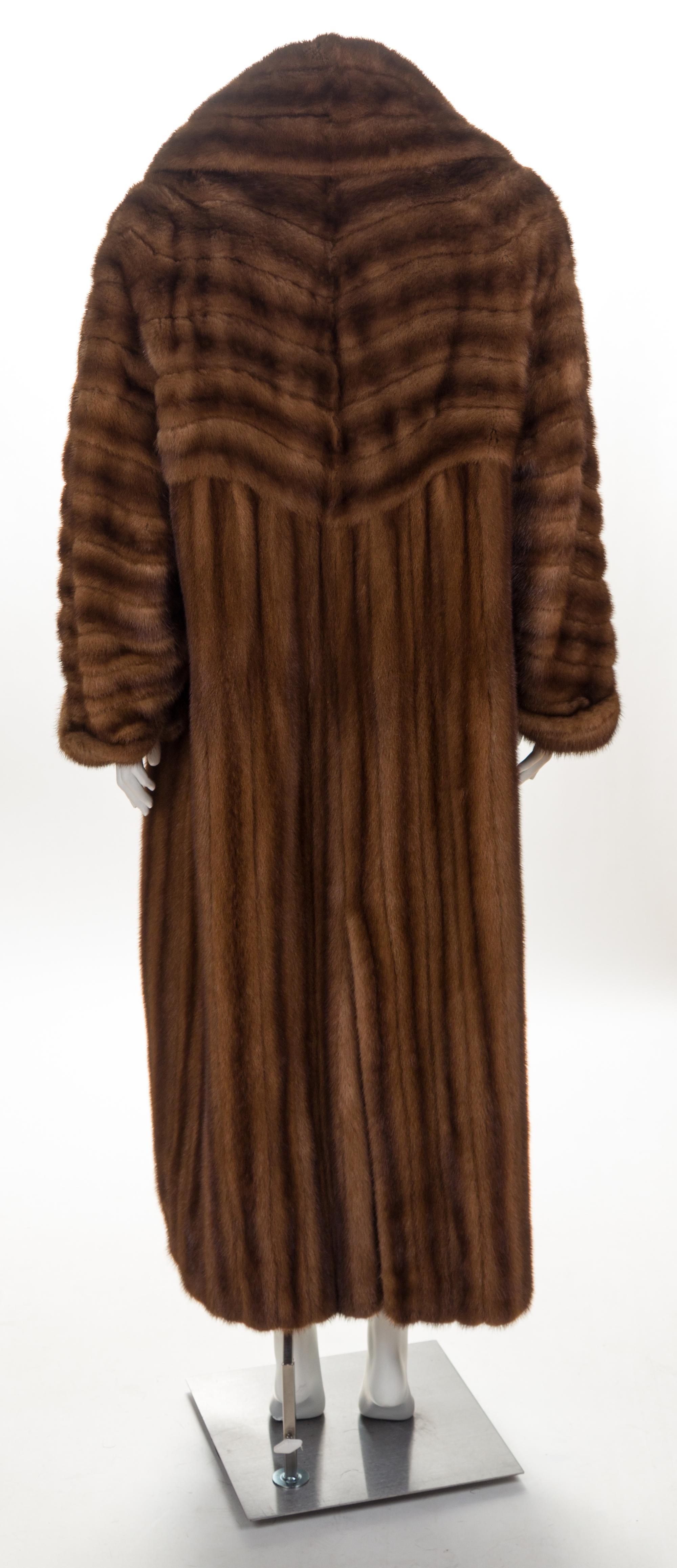 A Fendi Light Brown Mink Floor Length Coat, No size.