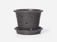 A Wedgwood Black Basalt Flowerpot and Stand, UK, late 18th century