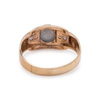 STAR SAPPHIRE AND DIAMOND RING
