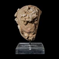An Eastern Roman Stucco Head of a Woman