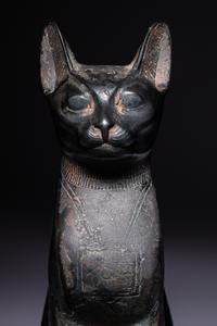 An Egyptian Bronze Cat