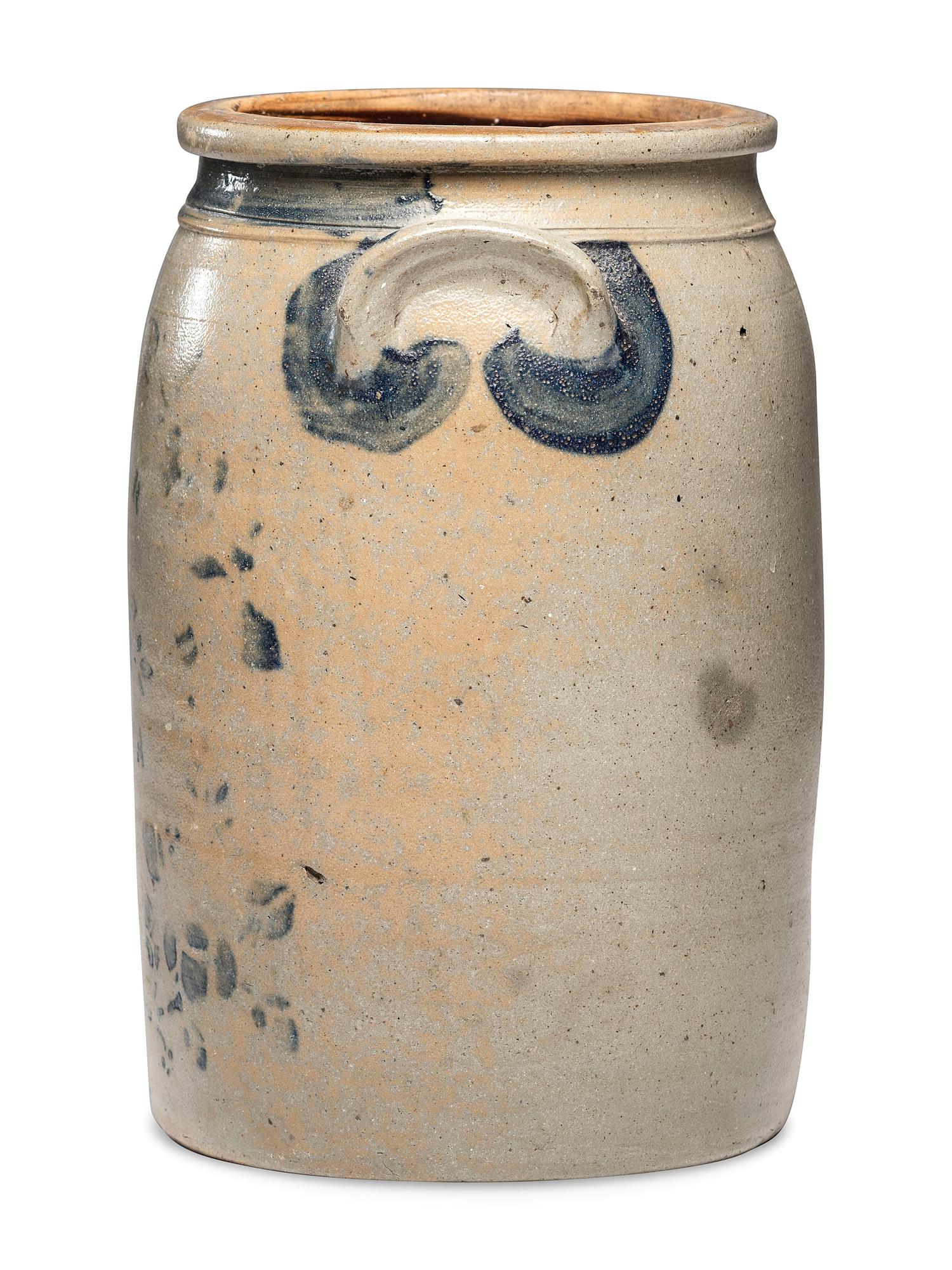An A. Conrad Three-Gallon Stoneware Crock