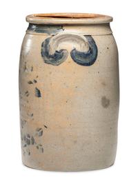 An A. Conrad Three-Gallon Stoneware Crock