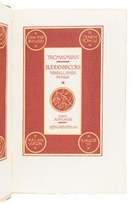 MANN, Thomas (1875-1955). Buddenbrooks. Berlin: S. Fischer, [1919].