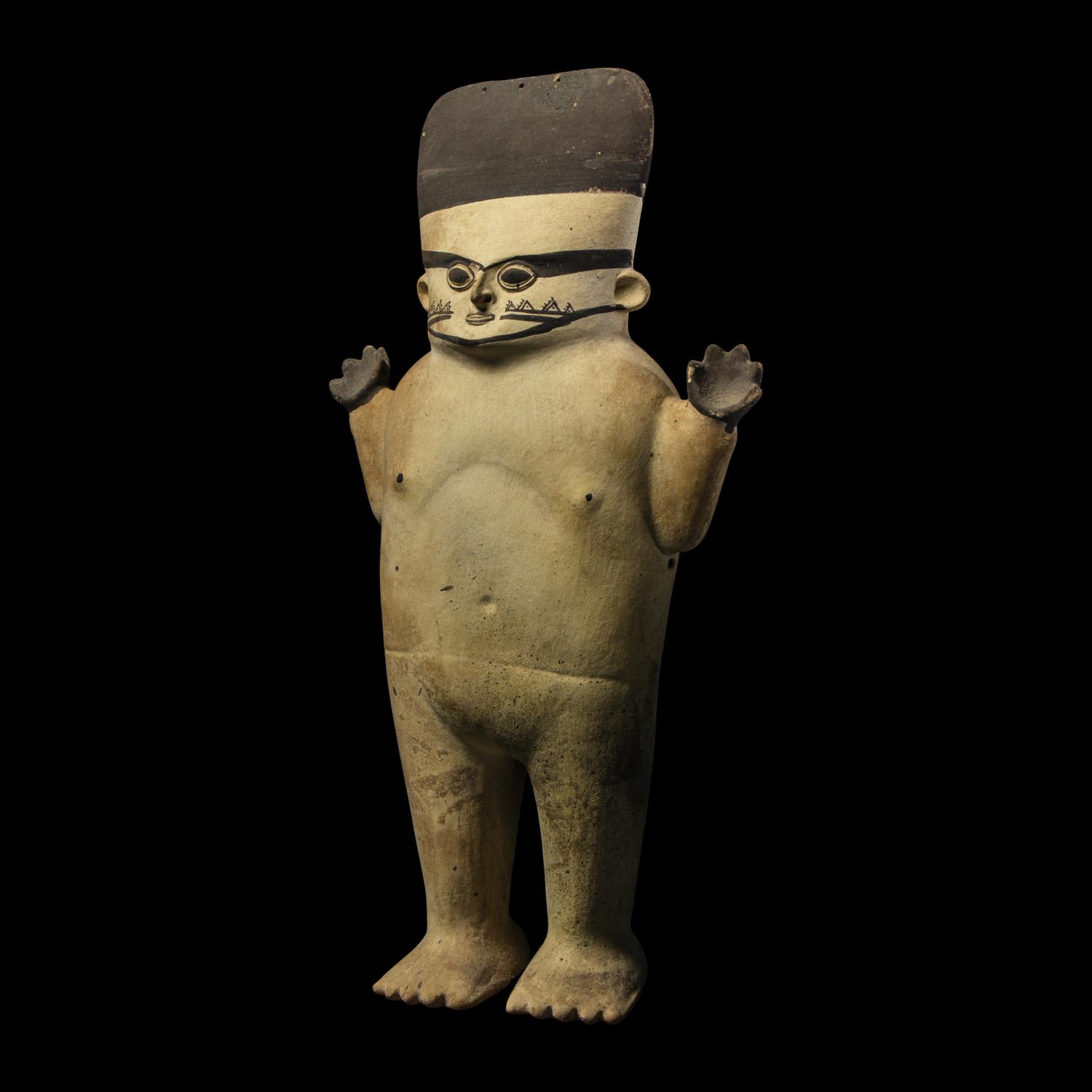 A Chancay Bichrome Cuchimilco Figure