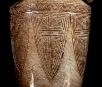 A Chinese Greyish Celadon Jade Covered Vase