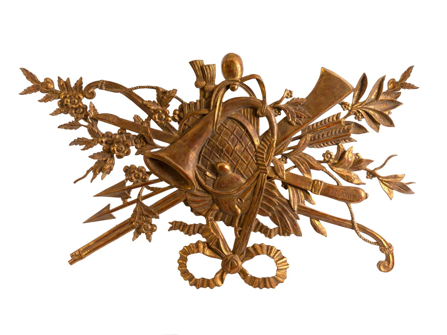 A Continental Giltwood Music Trophy — EARLY 20TH CENTURY