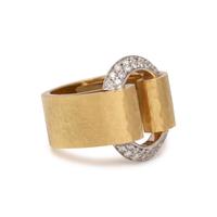 BICOLOR GOLD AND DIAMOND RING